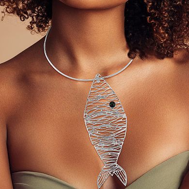 WINX Fish Pendant Collar Necklace