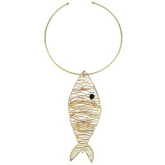 WINX Fish Pendant Collar Necklace