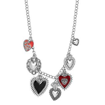 WINX Rhodium Plated Heart Charm Necklace
