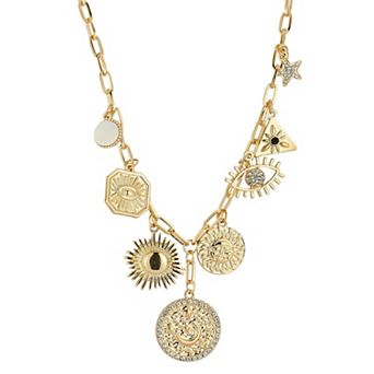 WINX Gold Tone Charm Necklace