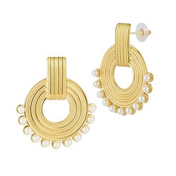 WINX Pearl Accent Hoop Earrings