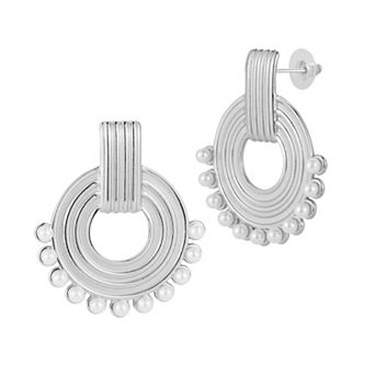 WINX Pearl Accent Hoop Earrings