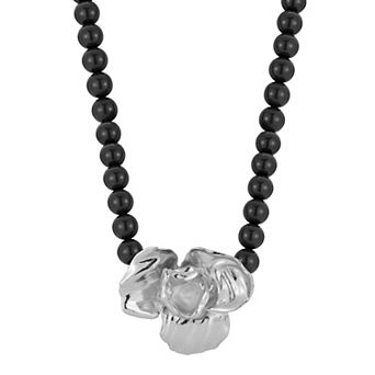WINX Orchid Black Beaded Necklace