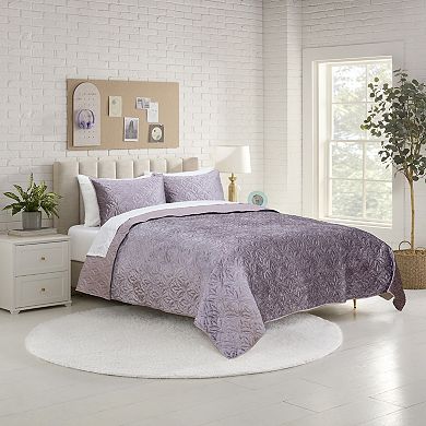 Lemon Tree Mauve Quilt Set