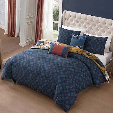 Bebejan Golden Bounty 100 % Cotton Sateen 5 Piece Reversible Comforter Set