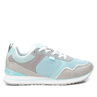 Women's Sneakers By XTI, Aqua With Grey Accent