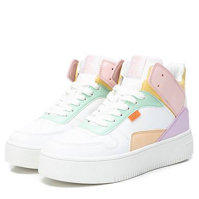 Women's Sneakers White With Multicolor Accent