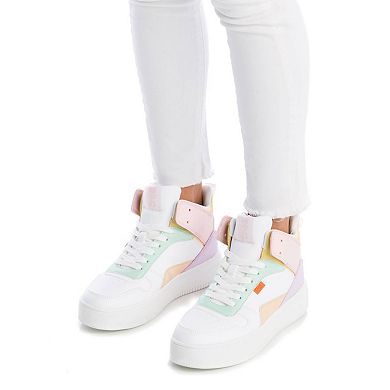 Women's Sneakers White With Multicolor Accent
