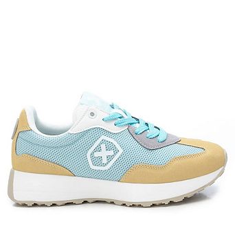 Women's Sneakers By XTI, Blue With Multicolor Accent