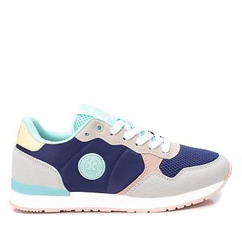 Women's Sneakers By XTI, Navy With Multicolor Accent