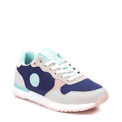 Women's Sneakers By XTI, Navy With Multicolor Accent