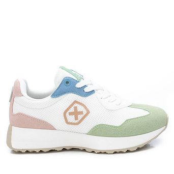 Women's Sneakers By XTI, White With Multicolor Accent