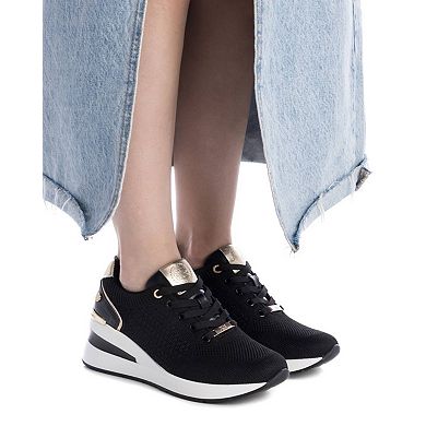 Women's Wedge Lace-Up Sneakers By XTI