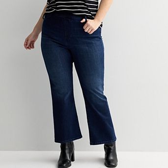 Plus Size Nine West Pull-On Bootcut Jeans