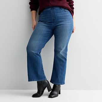 Plus Size Nine West Pull-On Bootcut Jeans