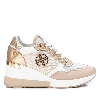 Women's Wedge Sneakers Gold