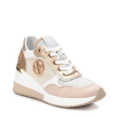Women's Wedge Sneakers Gold