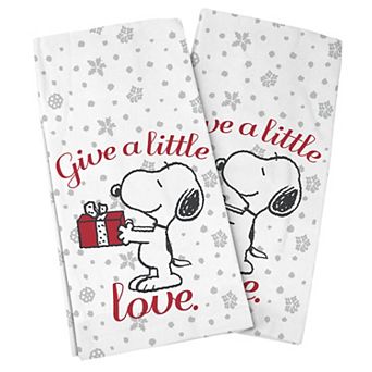 PEANUTS Printed Holiday Kitchen Towels