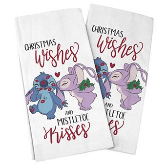 Disney's Lilo & Stitch Christmas 2 pc Kitchen Towel Set