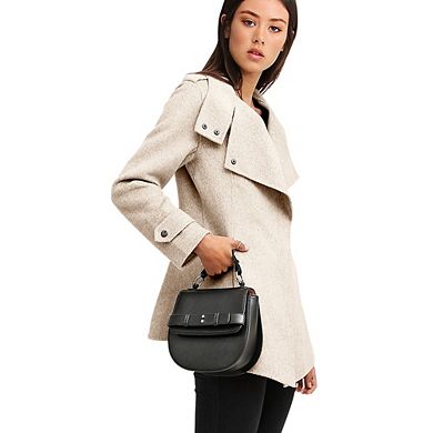 Bad Girl Wool Blend Moto Coat