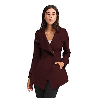 Bad Girl Wool Blend Moto Coat
