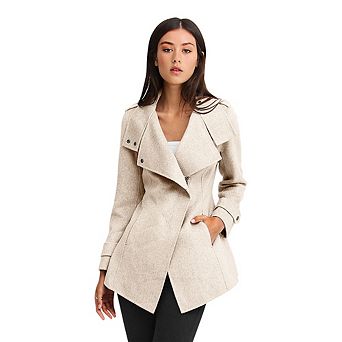 Bad Girl Wool Blend Moto Coat