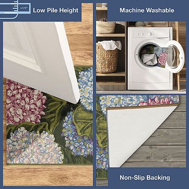 Liora Manne Esencia Hydrangeas Indoor / Outdoor Doormat