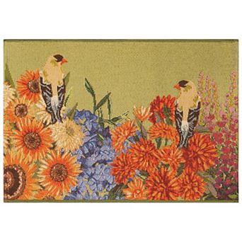 Liora Manne Esencia Garden Birds Indoor / Outdoor Doormat