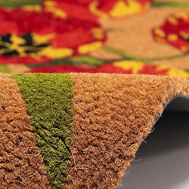 Liora Manne Natura Red Tulips Outdoor Doormat