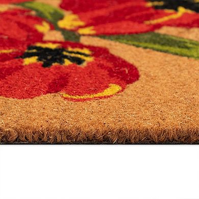 Liora Manne Natura Red Tulips Outdoor Doormat
