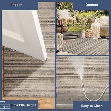 Liora Manne Riviera Stripe Indoor / Outdoor Rug