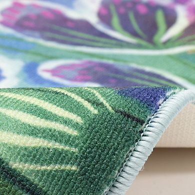 Liora Manne Siena Watercolor Wildflower Indoor Mat