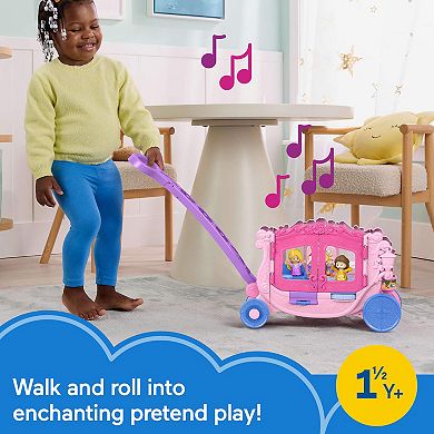 Fisher-Price Little People Disney Princess 2-pc. Musical Pull-Along Carriage Set
