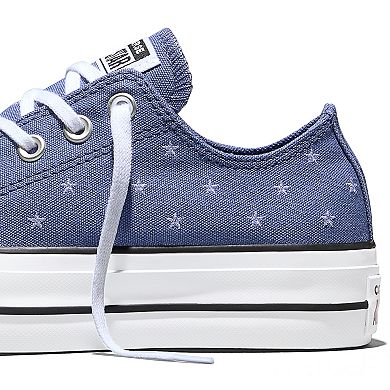 Converse Chuck Taylor All Star Lift Platform Women's Lace-Up Embroidered Sneakers