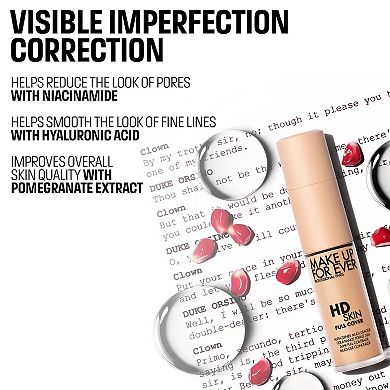 HD Skin Full Cover Multi-Use Waterproof Concealer with Niacinamide