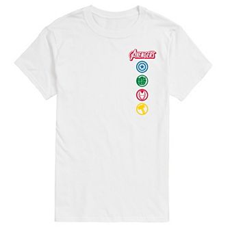 Men's Marvel The Avengers Icon Logos Graphic Tee