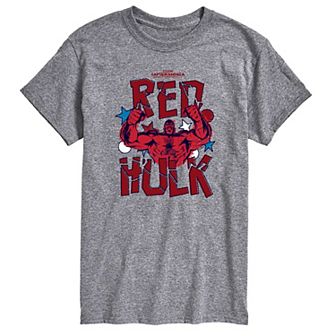 Men's Marvel Captain America Brave New World Red Hulk Scribble Graphic Tee