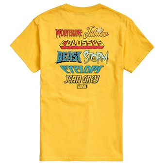 Men's Marvel X-Men Character Logos Graphic Tee