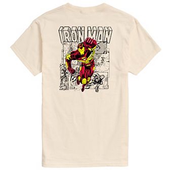 Men's Marvel Iron Man Comics Group Panels Graphic Tee