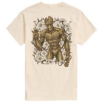 Men's Marvel Guardians Of The Galaxy Groot & Flowers Graphic Tee