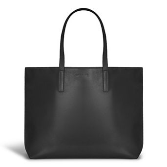 Champs Onyx Leather Open Tote Bag