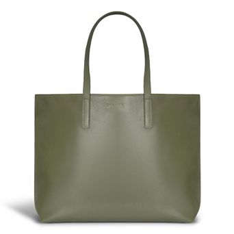 Champs Onyx Leather Open Tote Bag