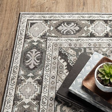 StyleHaven Traditional Panel Medallion Area Rug