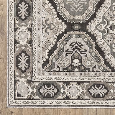 StyleHaven Traditional Panel Medallion Area Rug