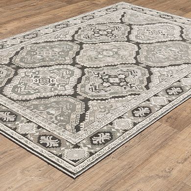 StyleHaven Traditional Panel Medallion Area Rug