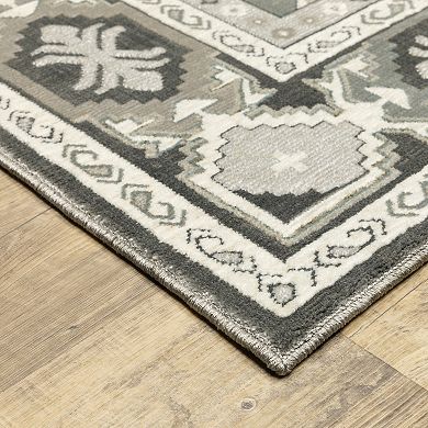 StyleHaven Traditional Panel Medallion Area Rug