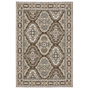 StyleHaven Traditional Panel Medallion Area Rug