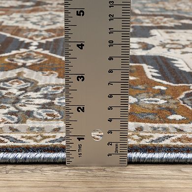 StyleHaven Traditional Panel Medallions Area Rug