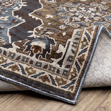StyleHaven Traditional Panel Medallions Area Rug