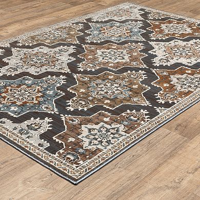StyleHaven Traditional Panel Medallions Area Rug